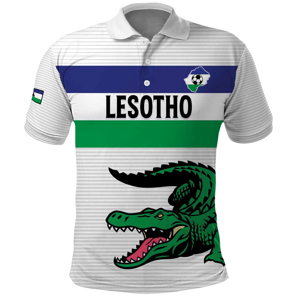 Custom Lesotho Football Polo Shirt Likuena For Victory LT15
