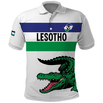 Custom Lesotho Football Polo Shirt Likuena For Victory LT15