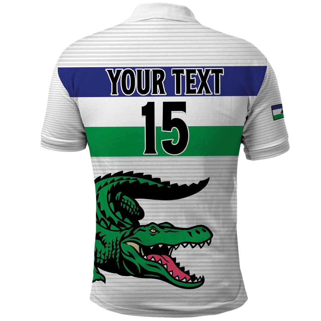 Custom Lesotho Football Polo Shirt Likuena For Victory LT15