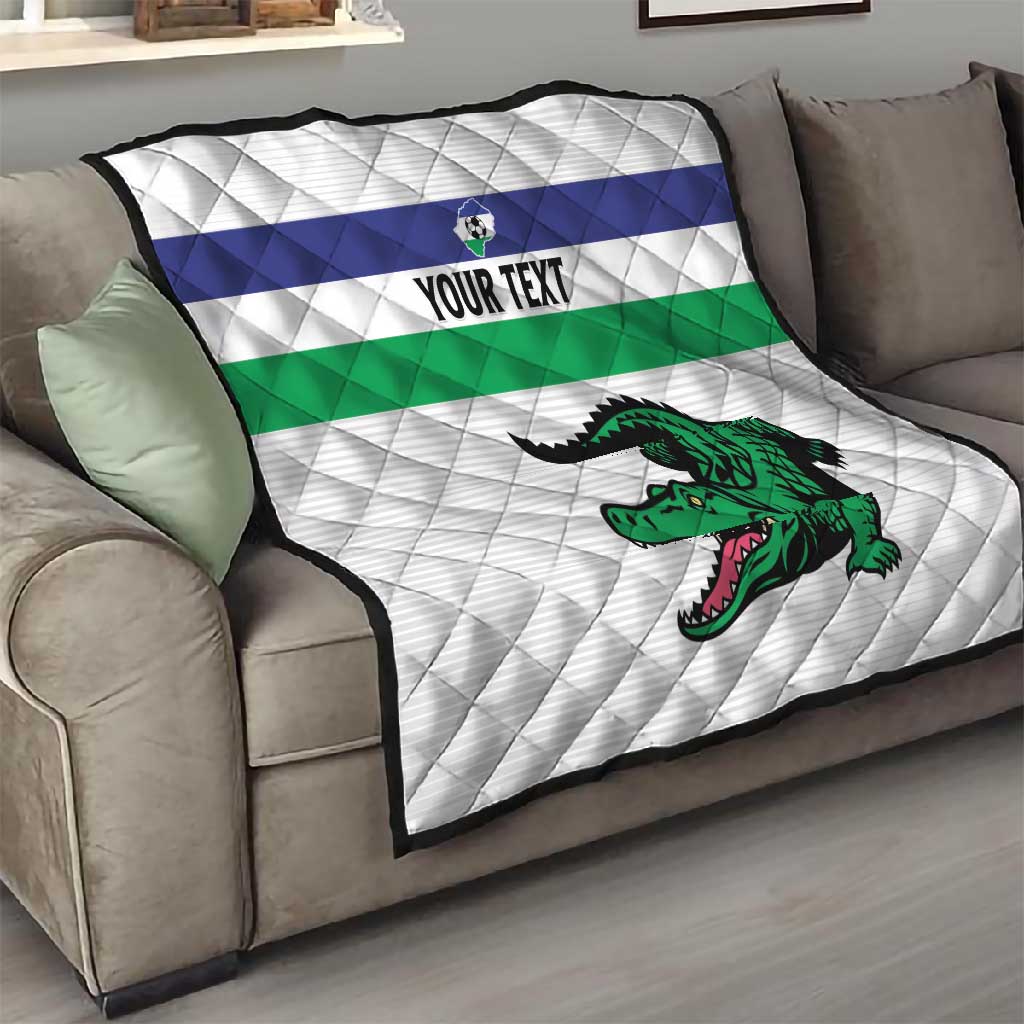 Custom Lesotho Football Quilt Go Likuena Go LT15