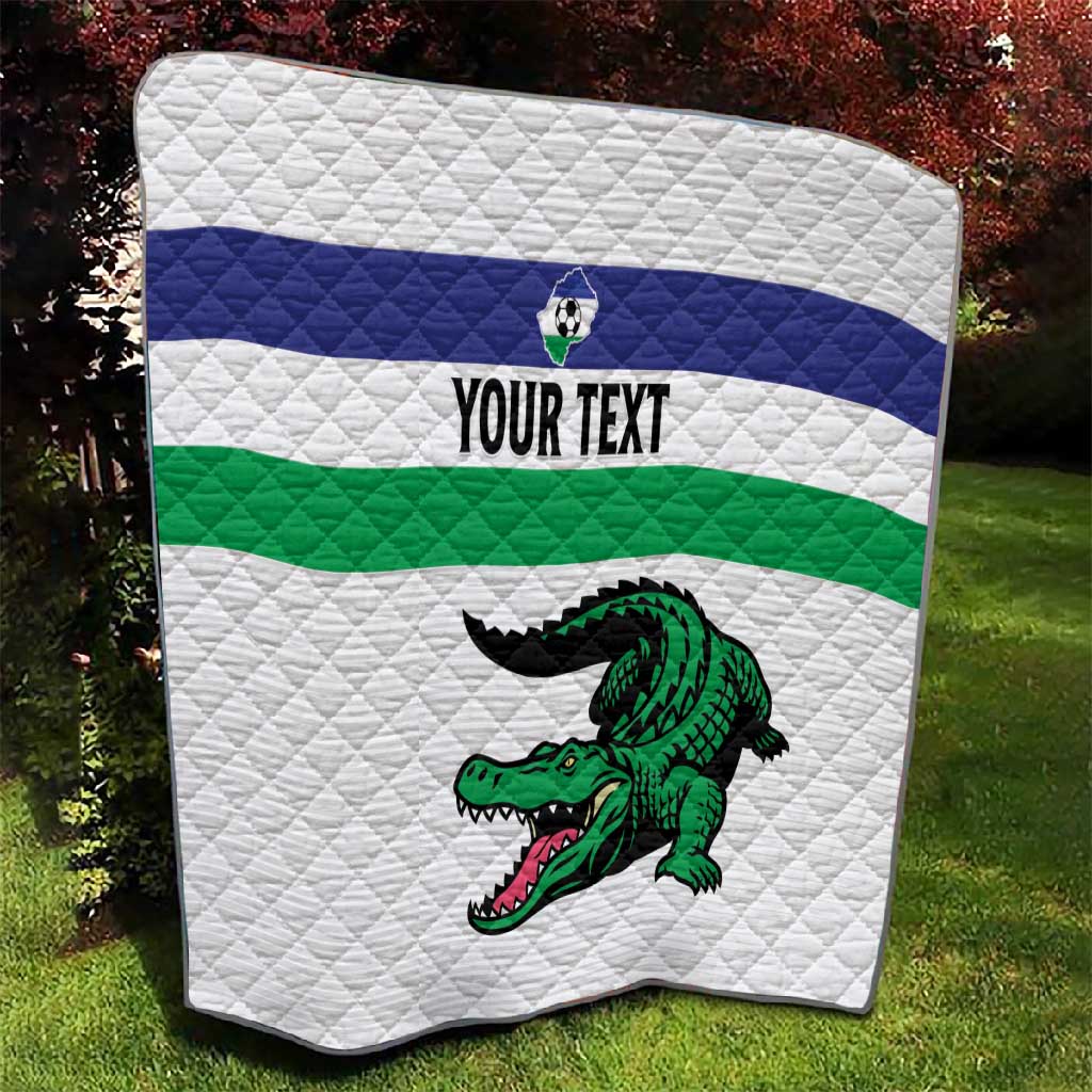 Custom Lesotho Football Quilt Go Likuena Go LT15