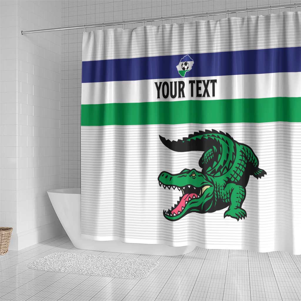 Custom Lesotho Football Shower Curtain Likuena For Victory LT15
