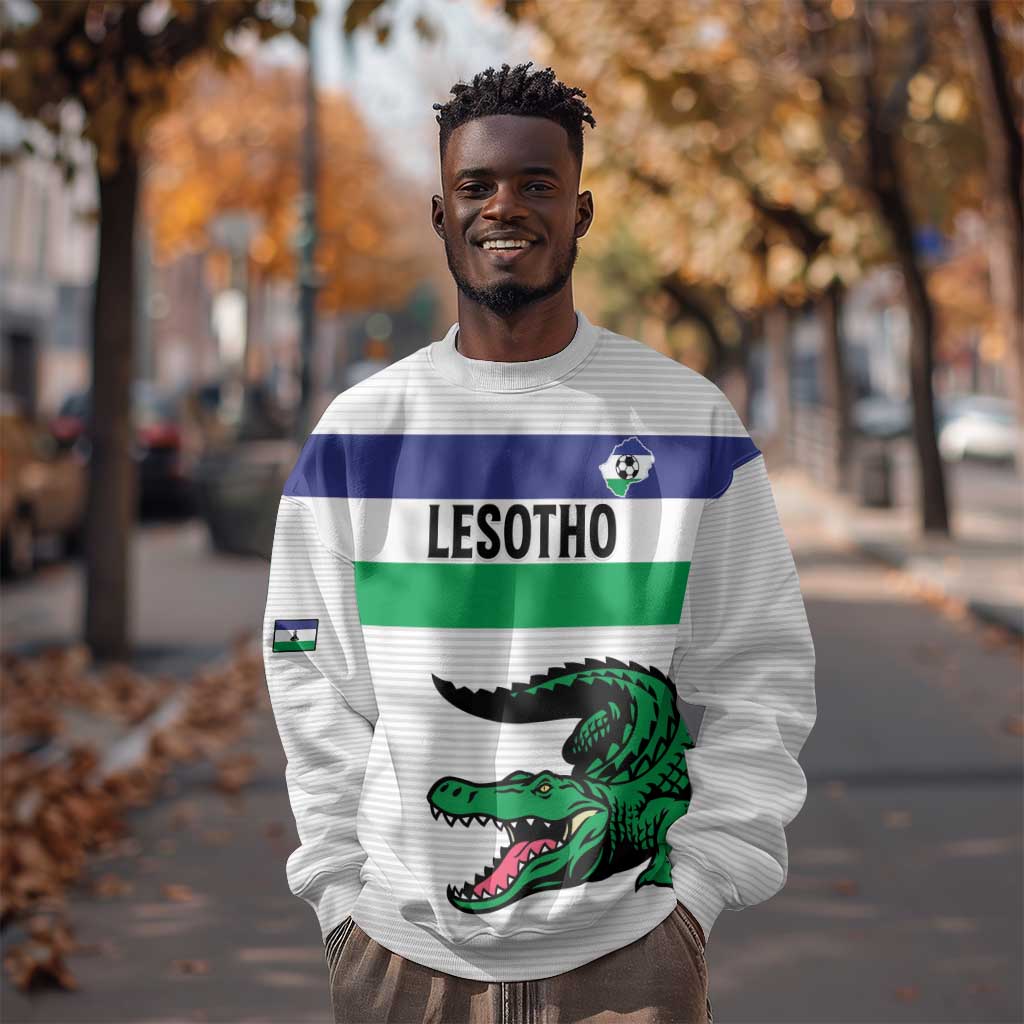 Custom Lesotho Football Sweatshirt Go Likuena Go LT15