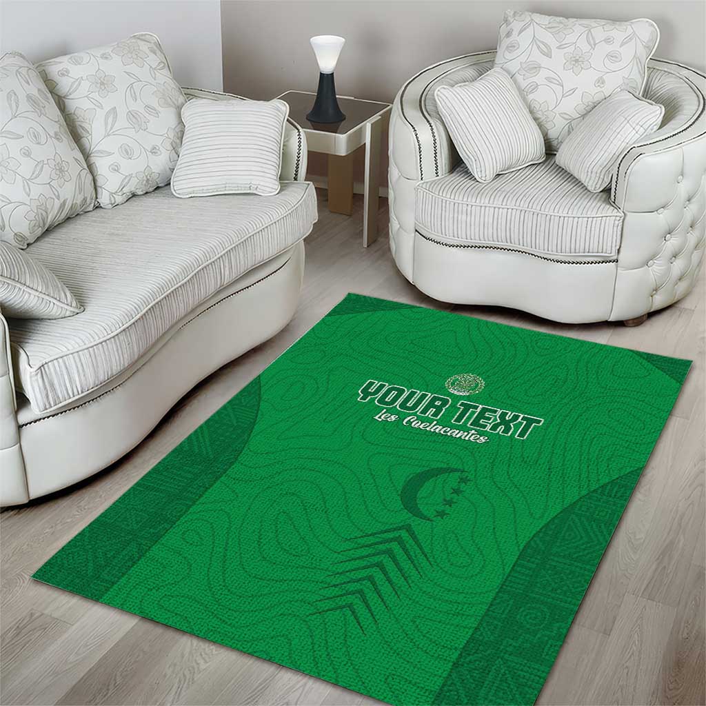 Custom Comoros Football Area Rug Go Les Coelacantes LT15