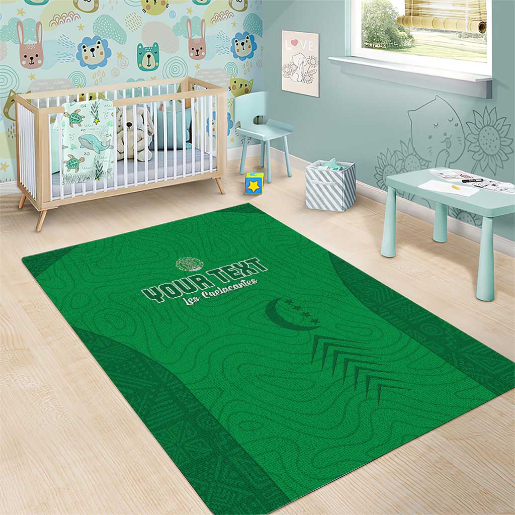 Custom Comoros Football Area Rug Go Les Coelacantes LT15