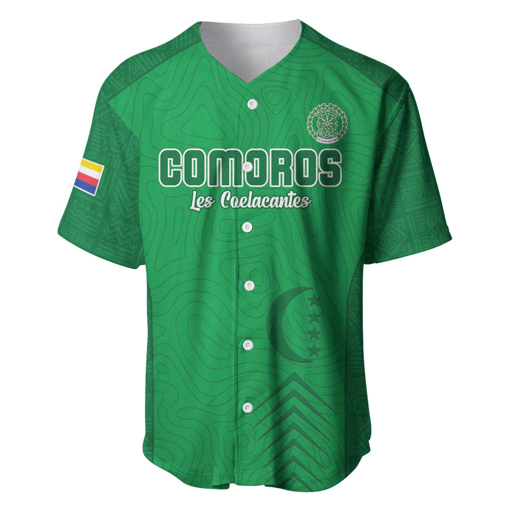 Custom Comoros Football Baseball Jersey Go Les Coelacantes LT15