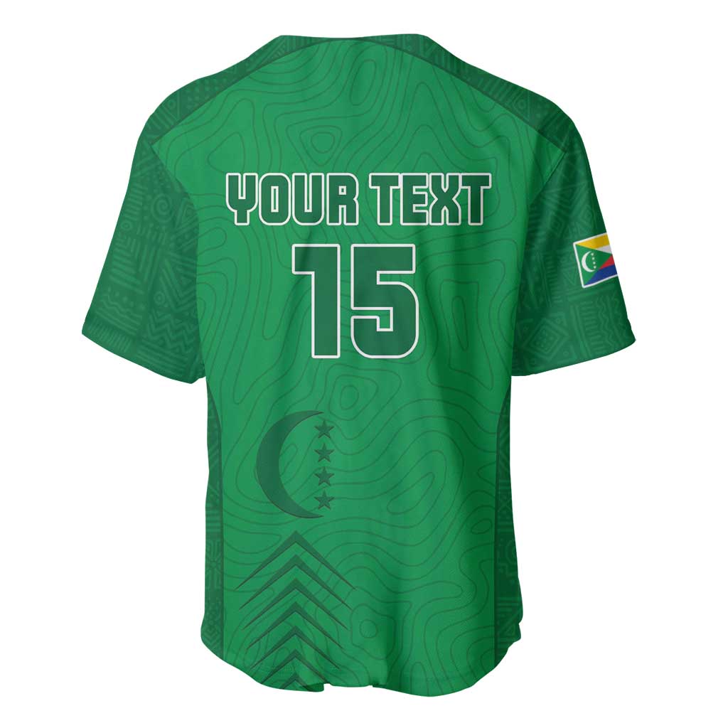 Custom Comoros Football Baseball Jersey Go Les Coelacantes LT15