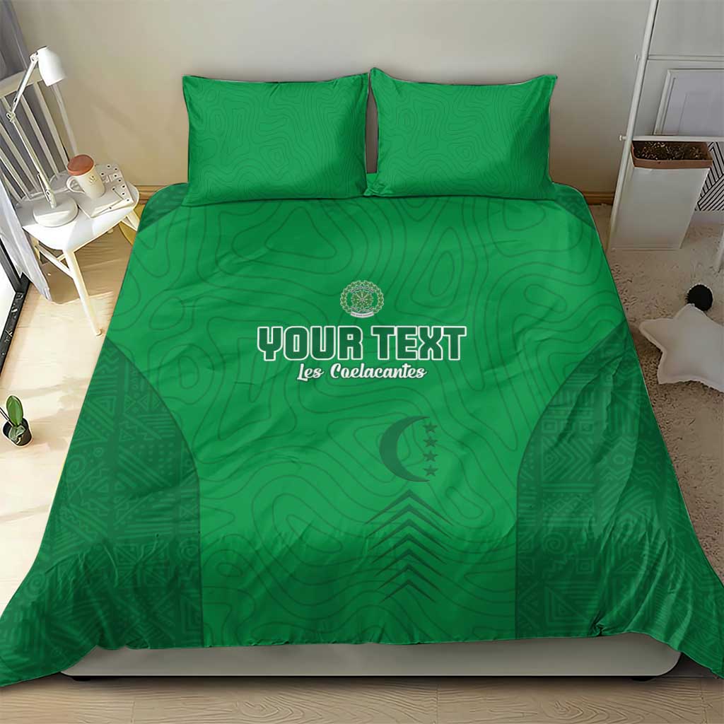 Custom Comoros Football Bedding Set Go Les Coelacantes LT15