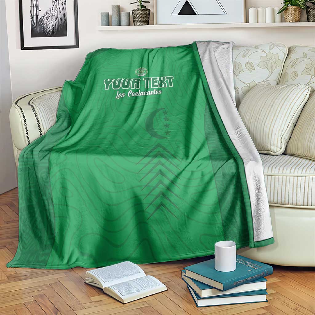 Custom Comoros Football Blanket Go Les Coelacantes LT15