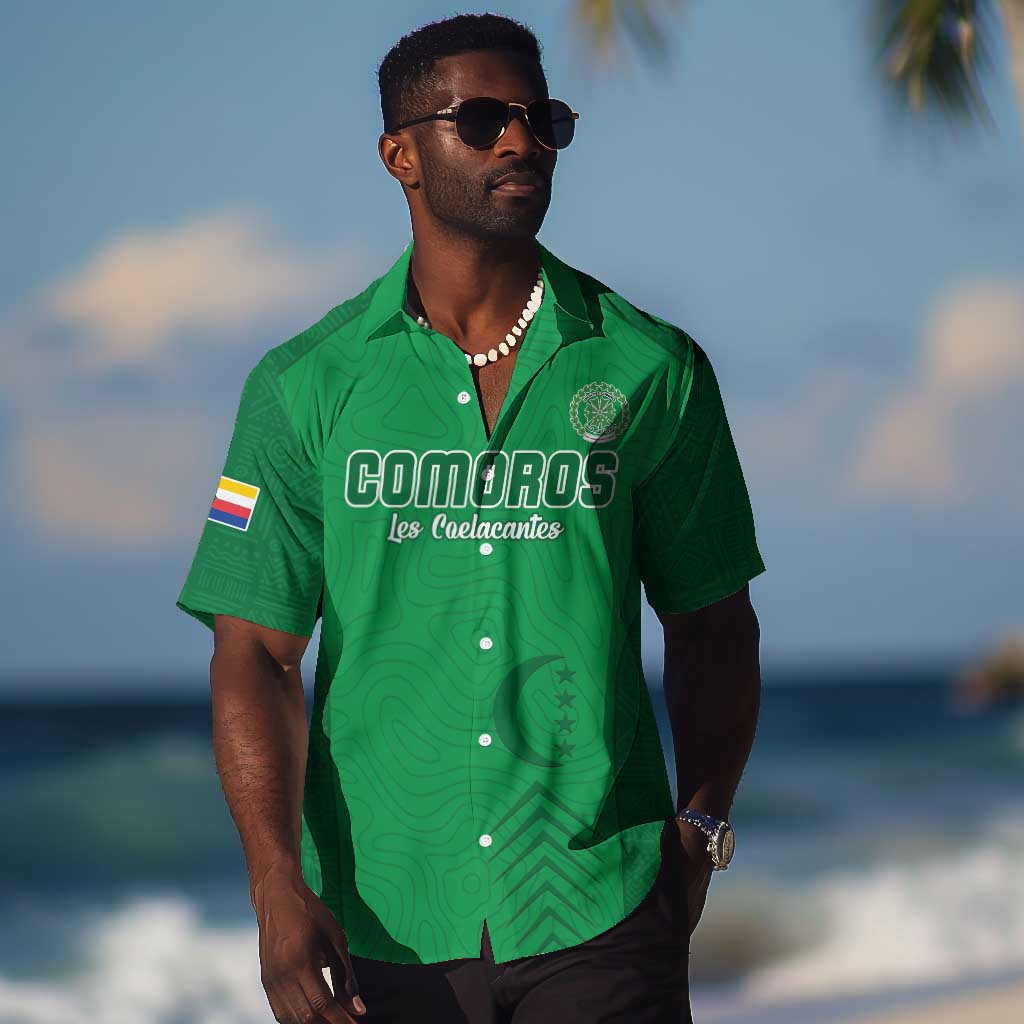 Custom Comoros Football Hawaiian Shirt Go Les Coelacantes LT15