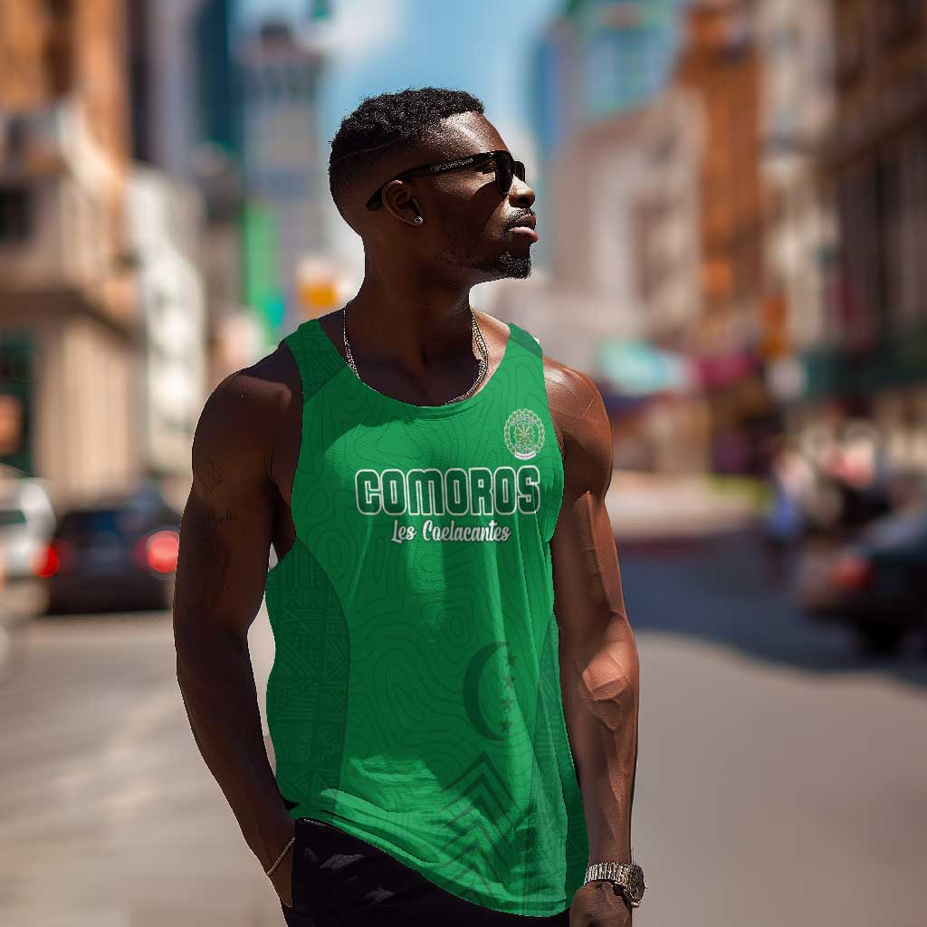 Custom Comoros Football Men Tank Top Go Les Coelacantes LT15