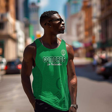 Custom Comoros Football Men Tank Top Go Les Coelacantes LT15