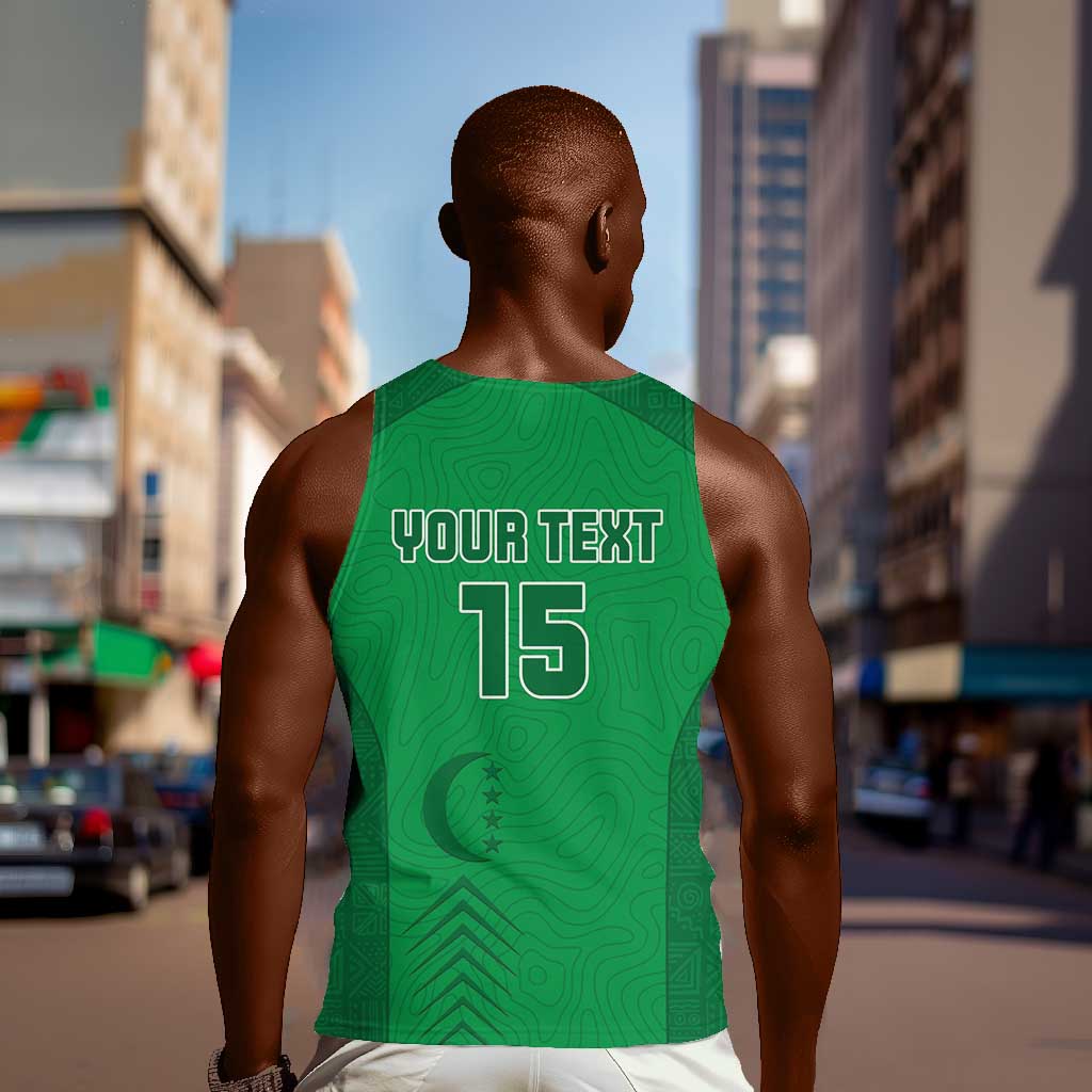 Custom Comoros Football Men Tank Top Go Les Coelacantes LT15