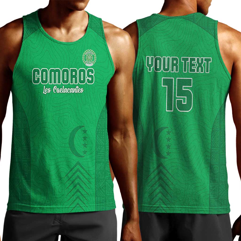 Custom Comoros Football Men Tank Top Go Les Coelacantes LT15