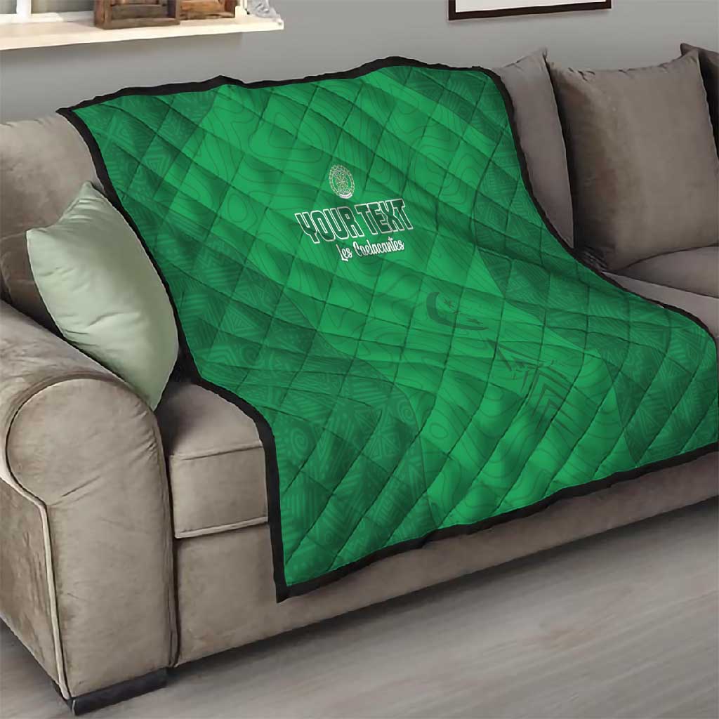 Custom Comoros Football Quilt Go Les Coelacantes LT15