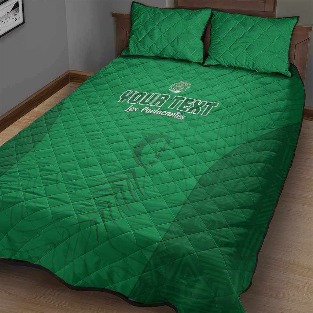 Custom Comoros Football Quilt Bed Set Go Les Coelacantes LT15