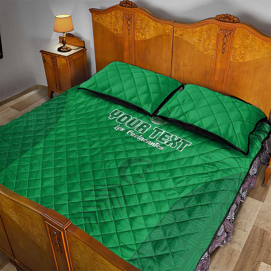 Custom Comoros Football Quilt Bed Set Go Les Coelacantes LT15