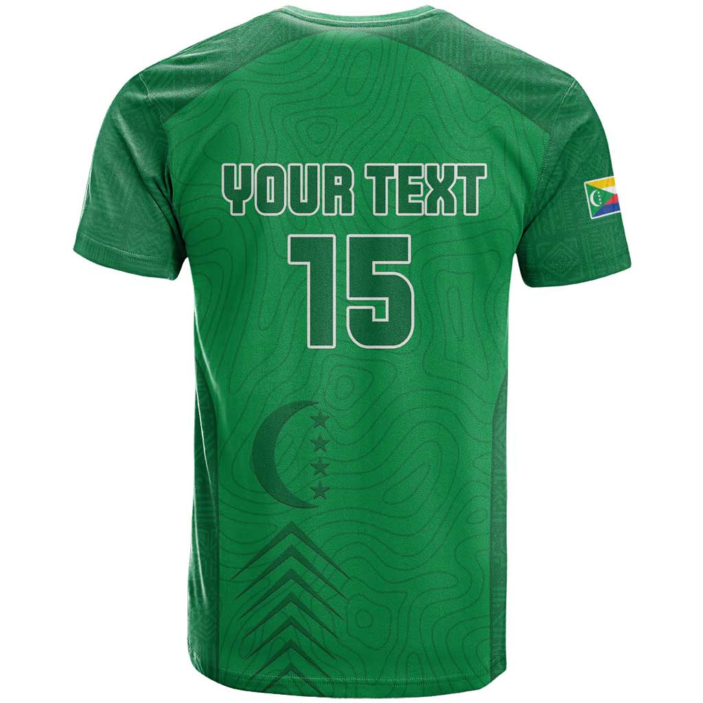 Custom Comoros Football T shirt Go Les Coelacantes LT15