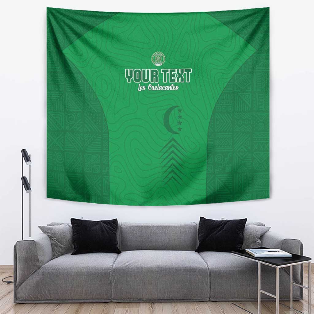 Custom Comoros Football Tapestry Go Les Coelacantes LT15