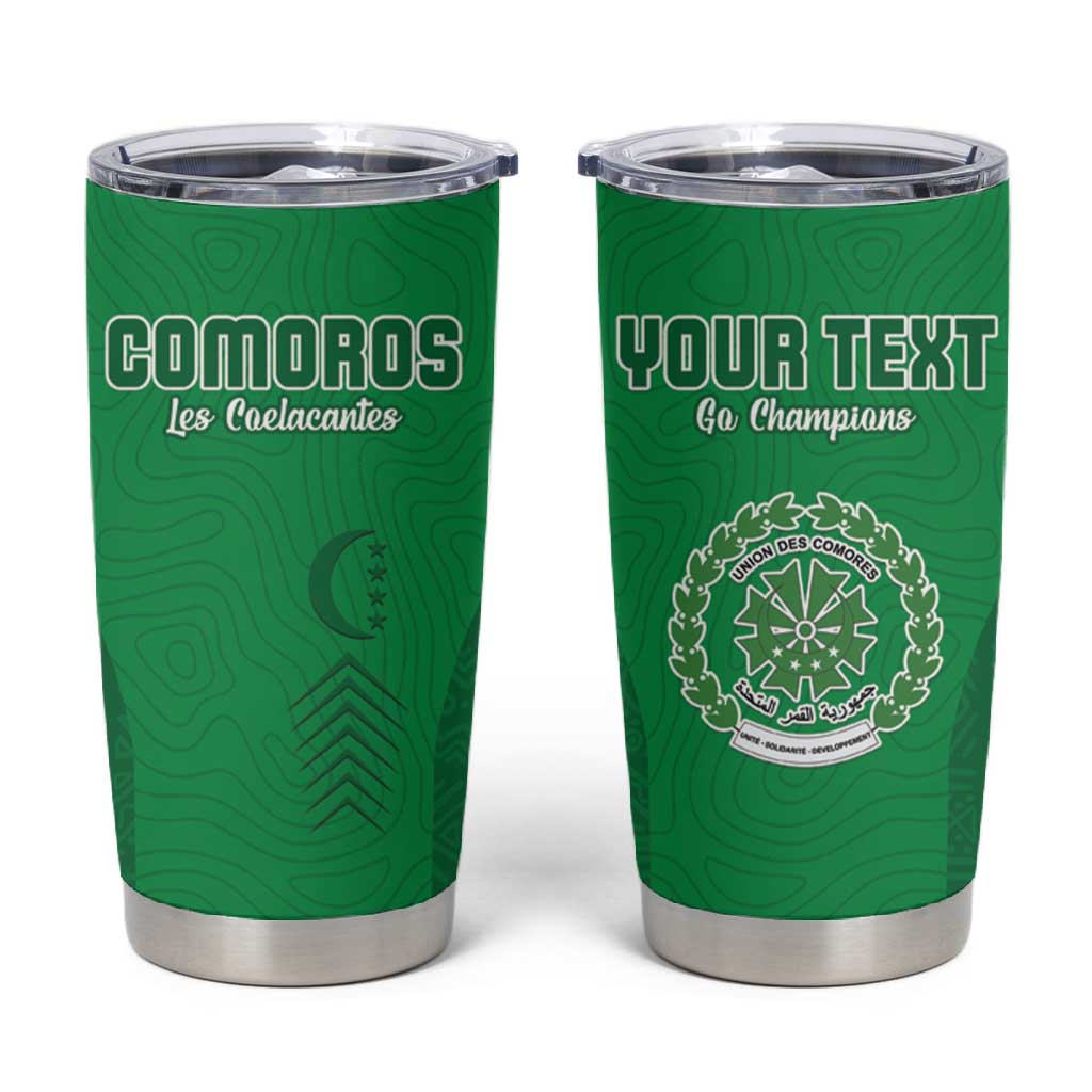 Custom Comoros Football Tumbler Cup Go Les Coelacantes LT15