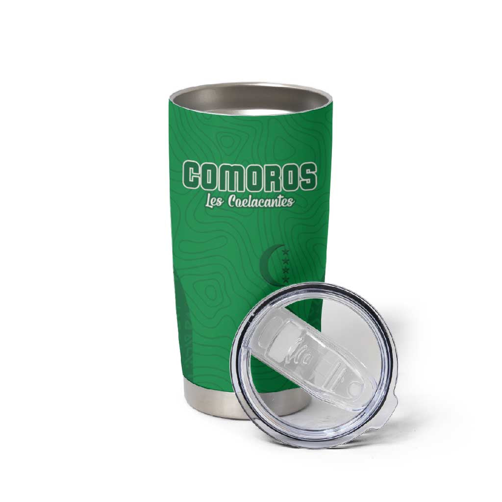 Custom Comoros Football Tumbler Cup Go Les Coelacantes LT15