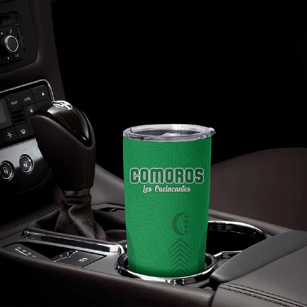 Custom Comoros Football Tumbler Cup Go Les Coelacantes LT15