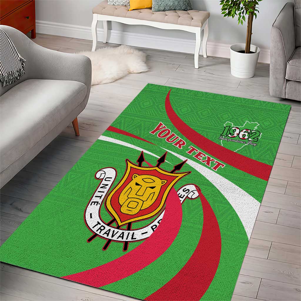 Personalized Burundi Area Rug 63rd Anniversary of Independence LT15