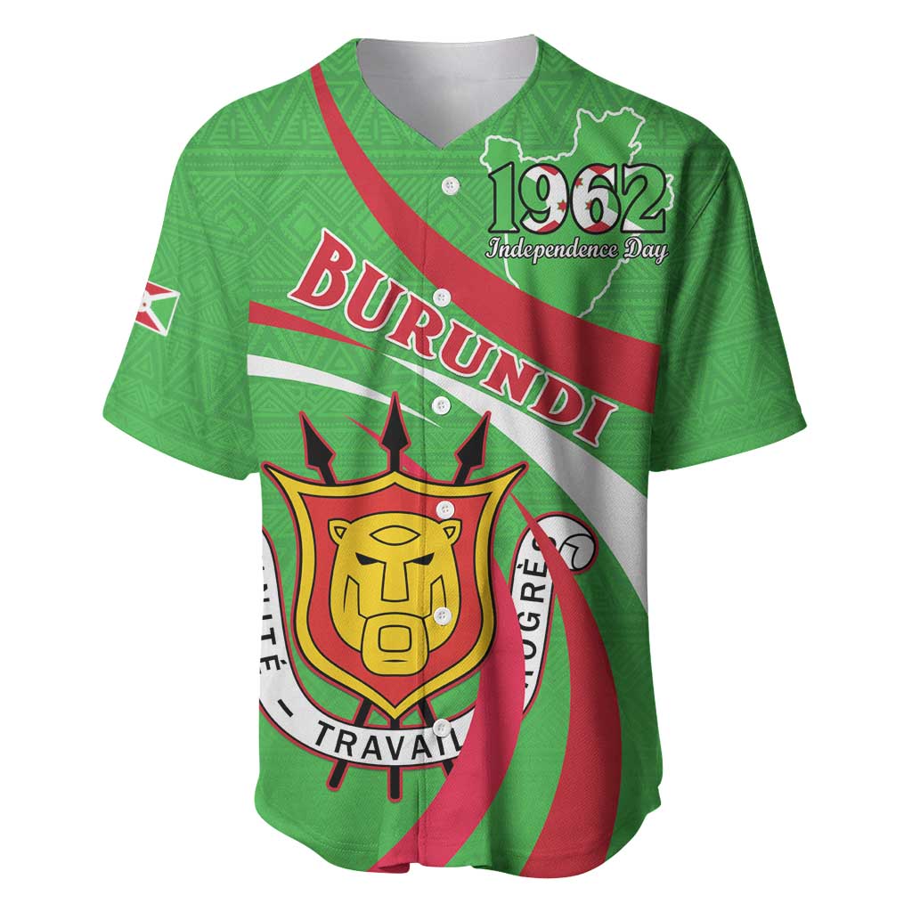 Personalized Burundi Baseball Jersey 63rd Anniversary of Independence LT15