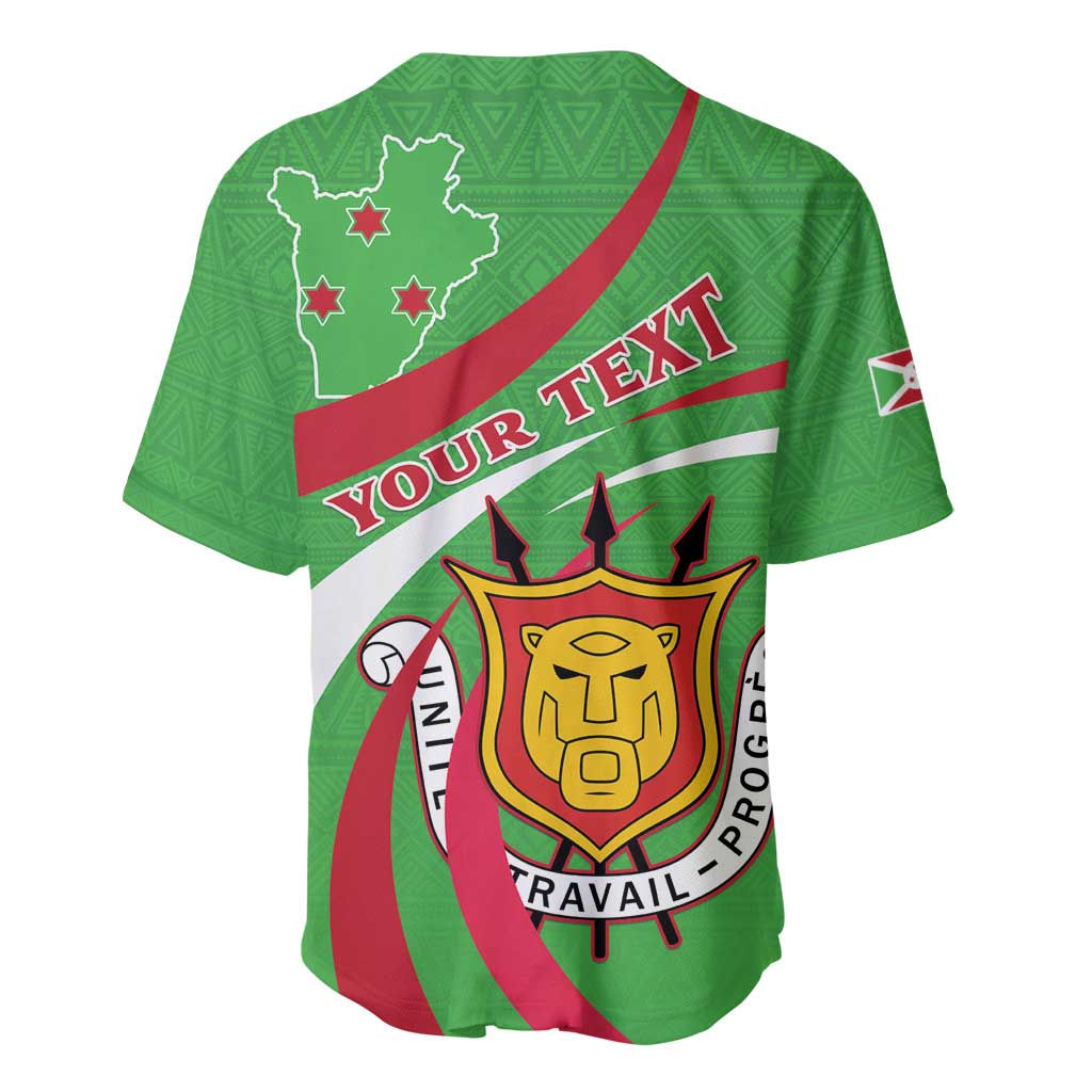 Personalized Burundi Baseball Jersey 63rd Anniversary of Independence LT15