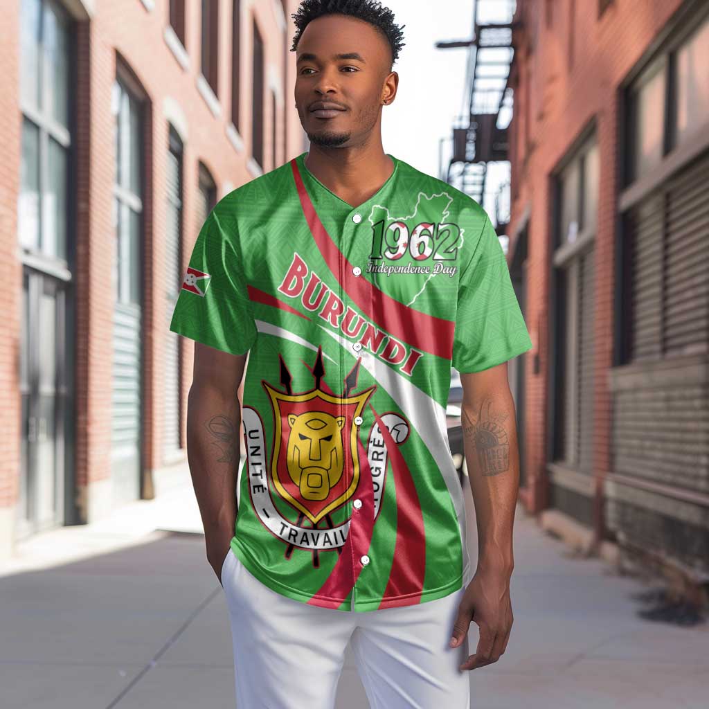 Personalized Burundi Baseball Jersey 63rd Anniversary of Independence LT15