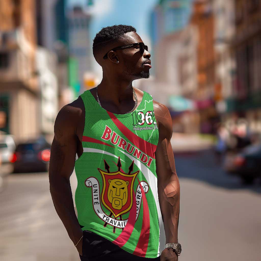 Personalized Burundi Men Tank Top 63rd Anniversary of Independence LT15