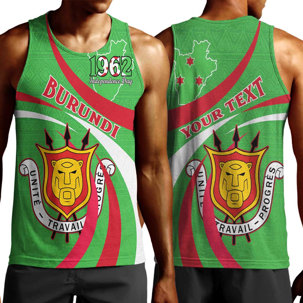 Personalized Burundi Men Tank Top 63rd Anniversary of Independence LT15