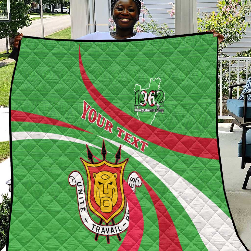 Personalized Burundi Quilt 63rd Anniversary of Independence LT15
