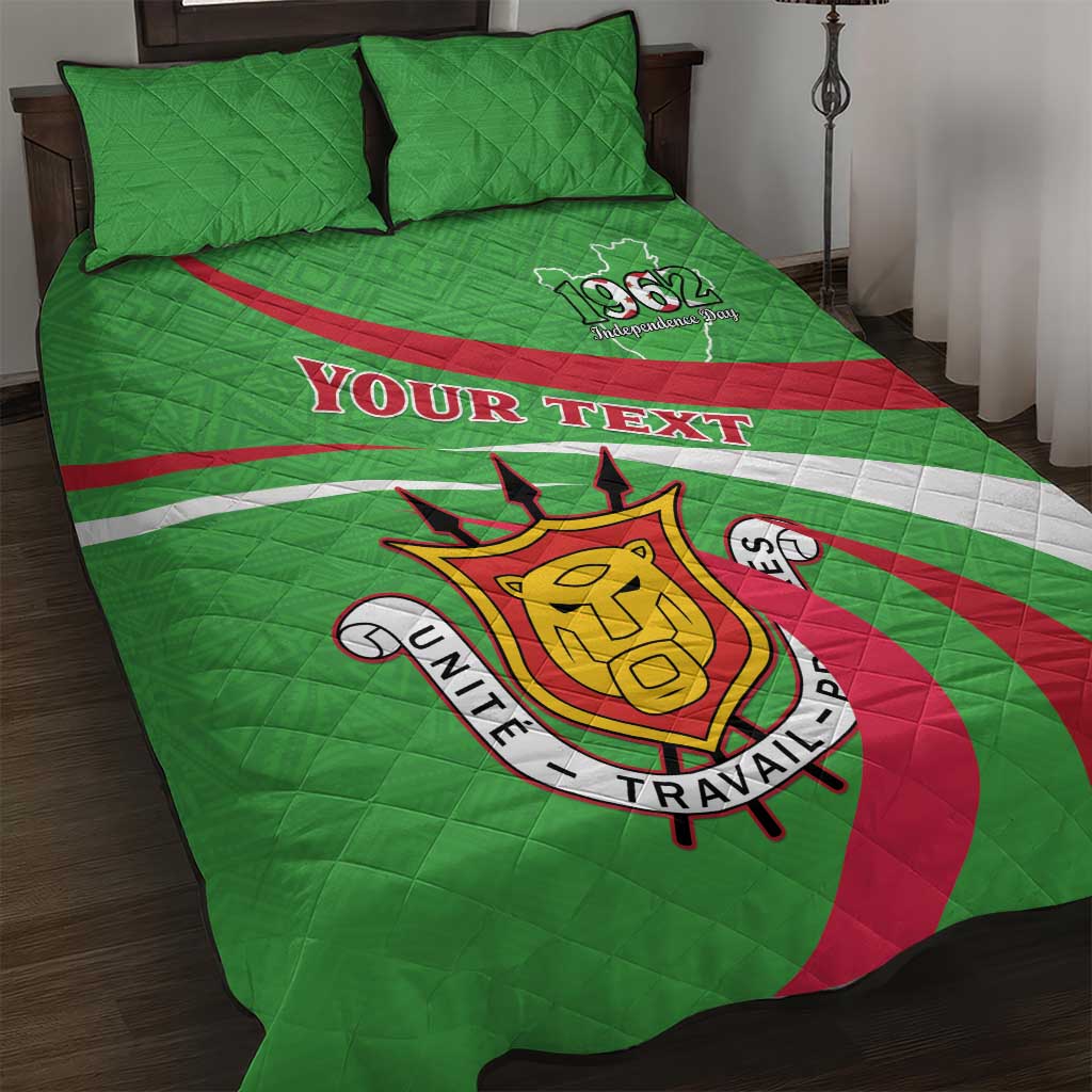 Personalized Burundi Quilt Bed Set 63rd Anniversary of Independence LT15