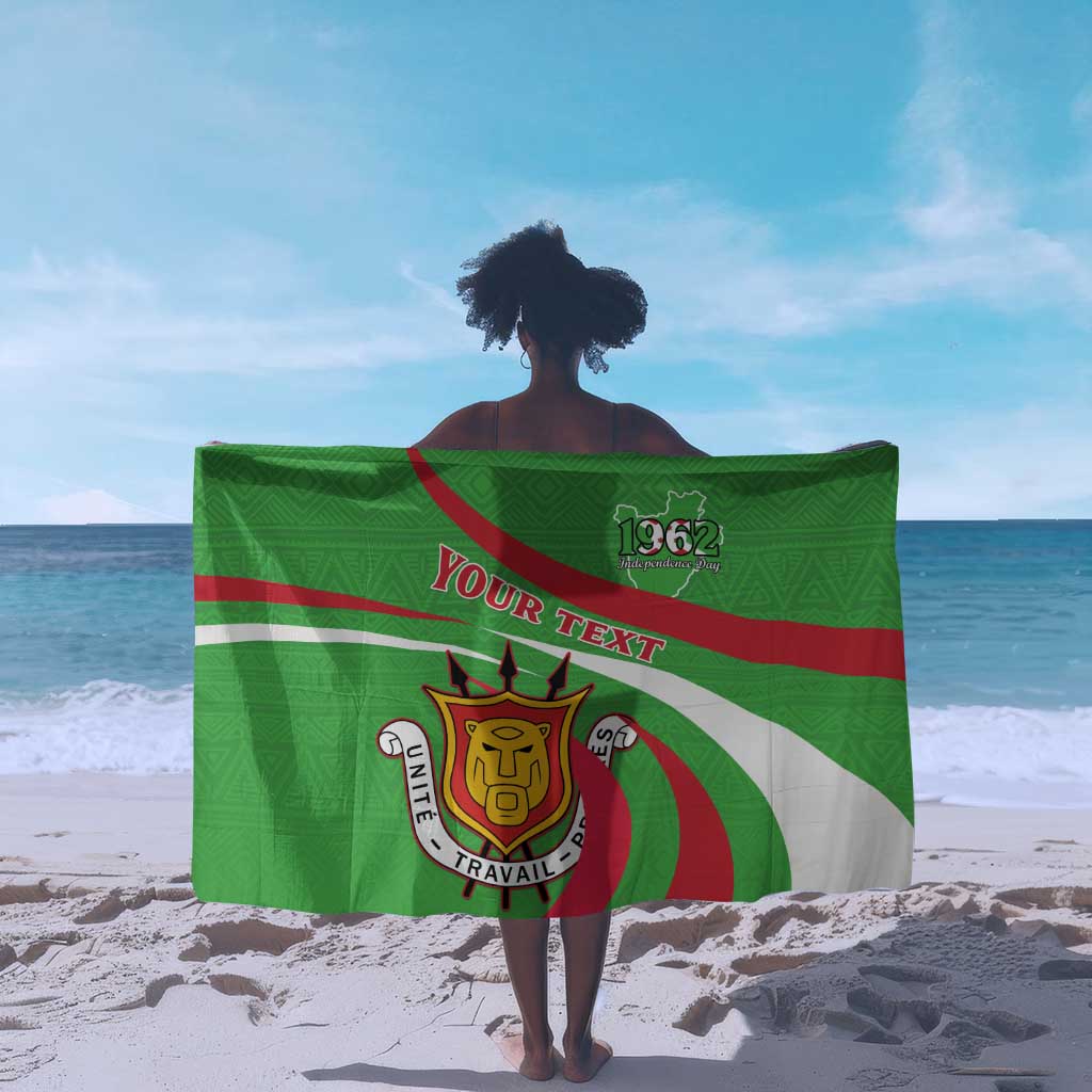 Personalized Burundi Sarong 63rd Anniversary of Independence LT15