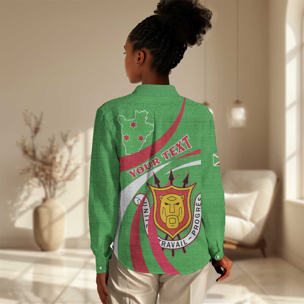 Personalized Burundi Women Casual Shirt 63rd Anniversary of Independence LT15