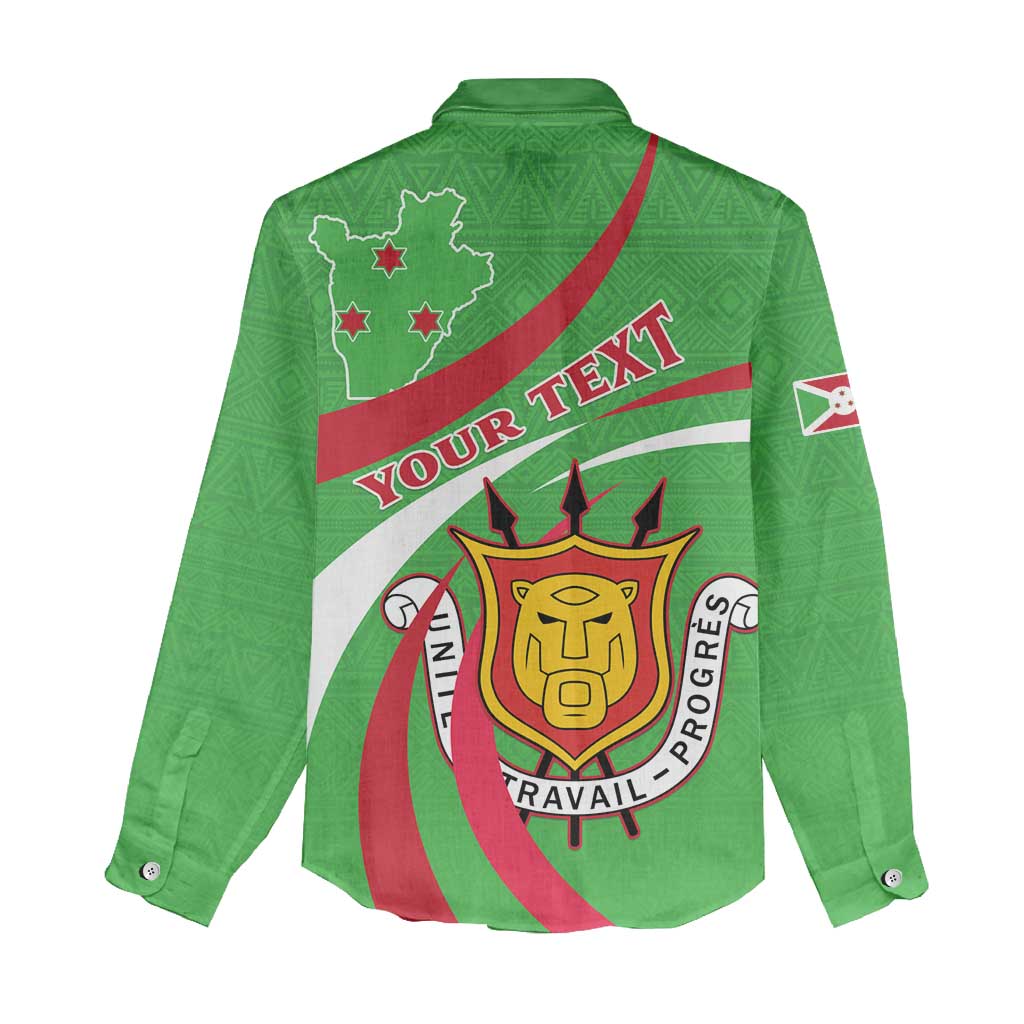 Personalized Burundi Women Casual Shirt 63rd Anniversary of Independence LT15