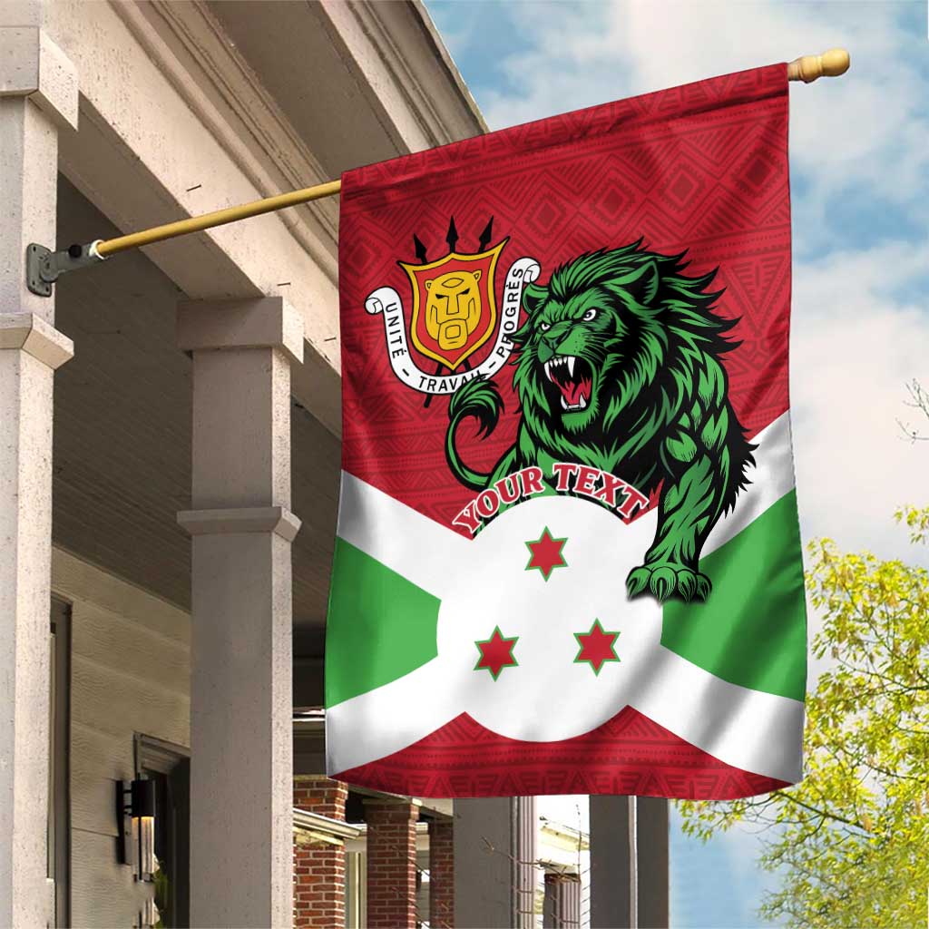 Personalized Jamhuri ya Burundi Garden Flag Lion With Coat Of Arms - Flag Style LT15