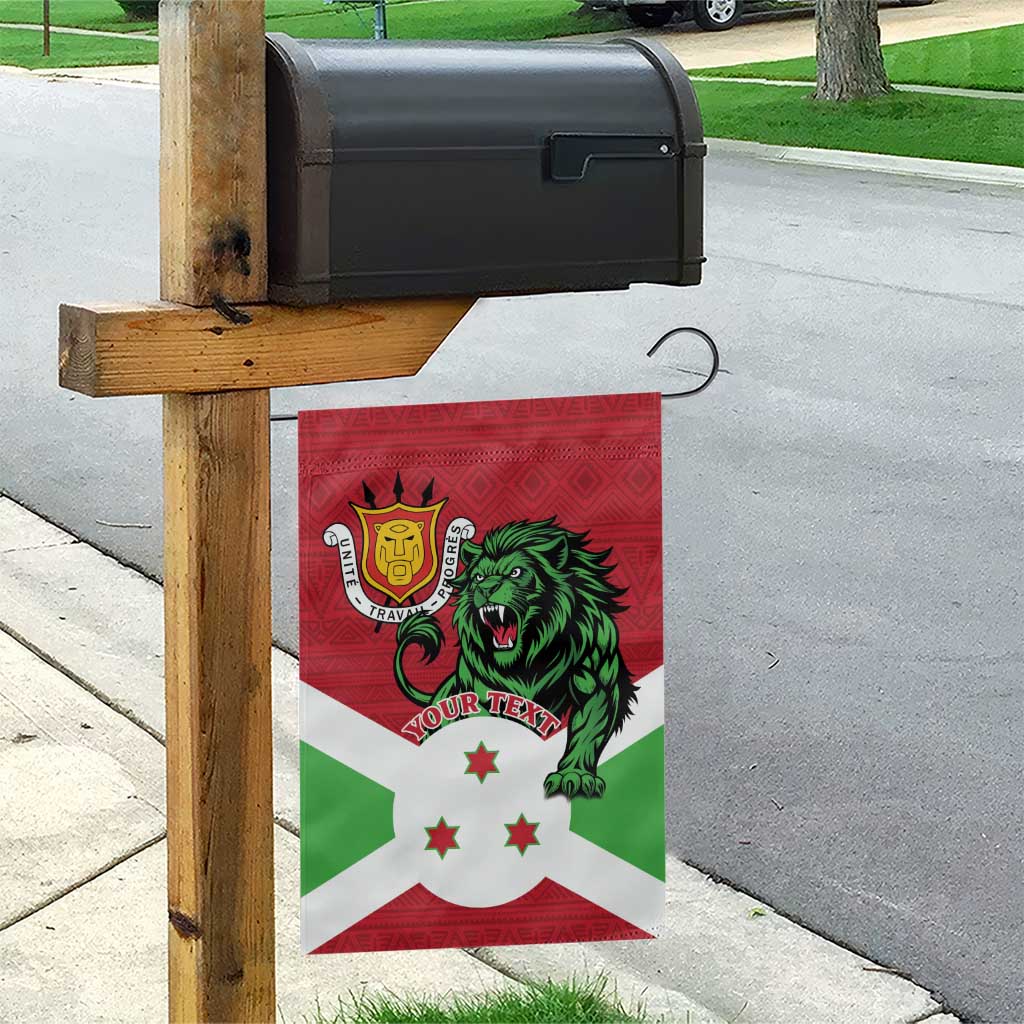 Personalized Jamhuri ya Burundi Garden Flag Lion With Coat Of Arms - Flag Style LT15