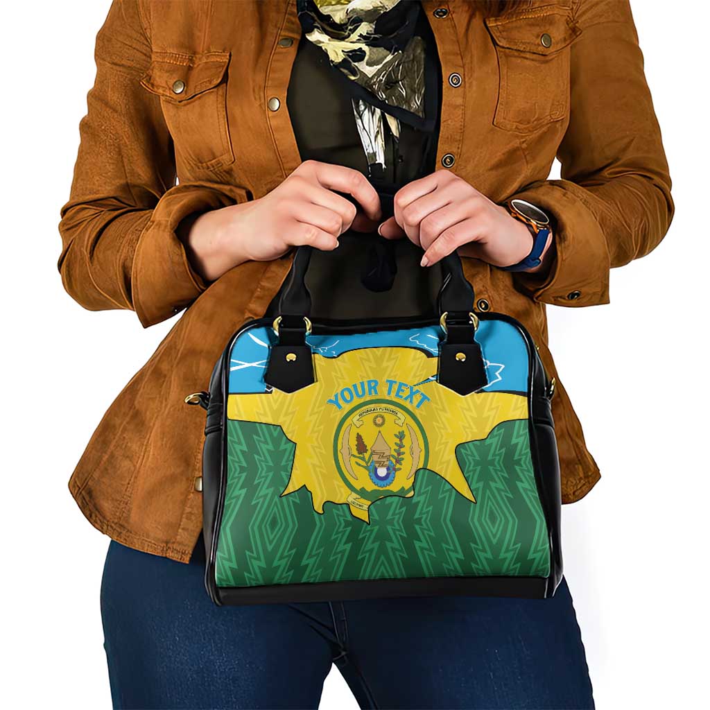 Personalized Rwanda Shoulder Handbag Coat Of Arms Imigongo Pattern - Sporty Style LT15