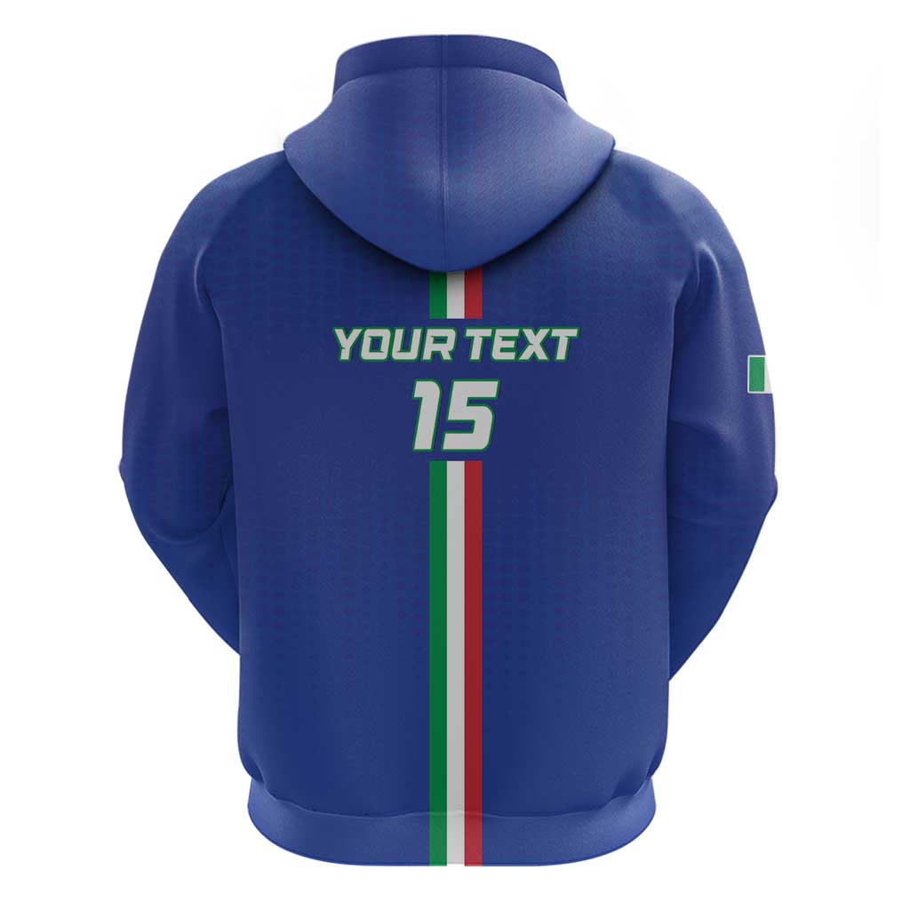 Custom Italy Football Hoodie Come On Gli Azzurri LT15