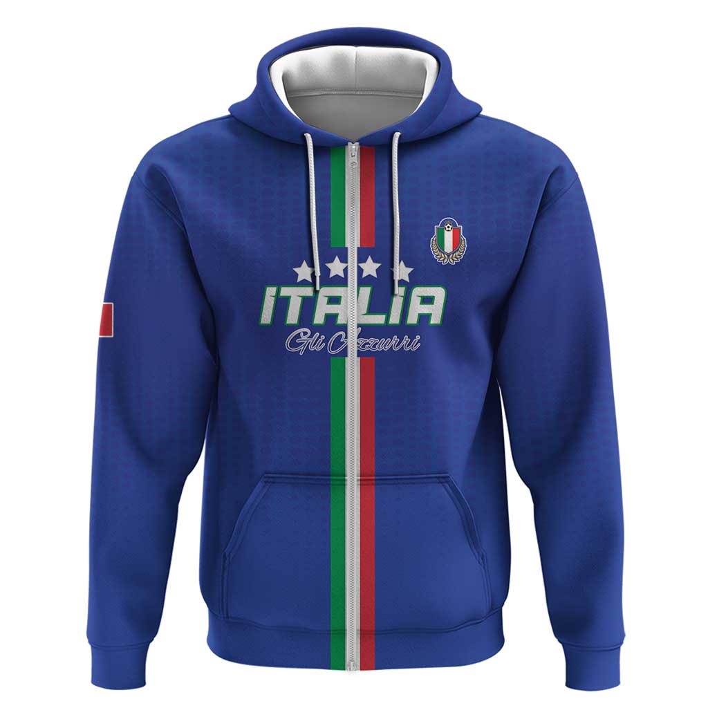 Custom Italy Football Hoodie Come On Gli Azzurri LT15