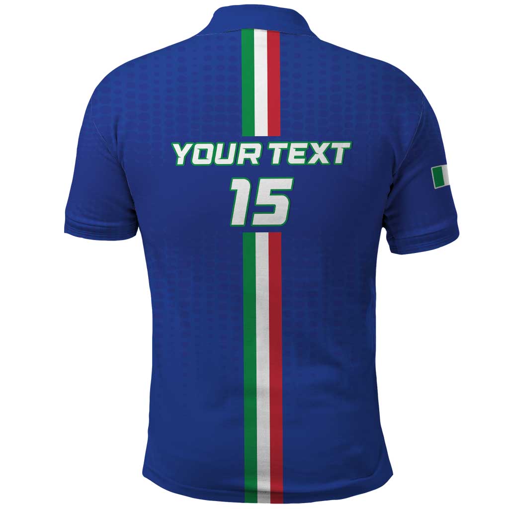 Custom Italy Football Polo Shirt Come On Gli Azzurri LT15