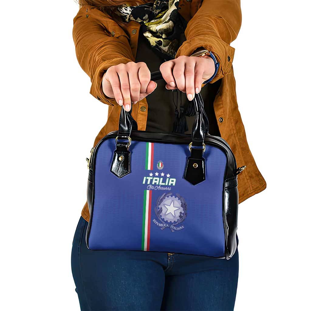 Italy Football Shoulder Handbag Come On Gli Azzurri LT15