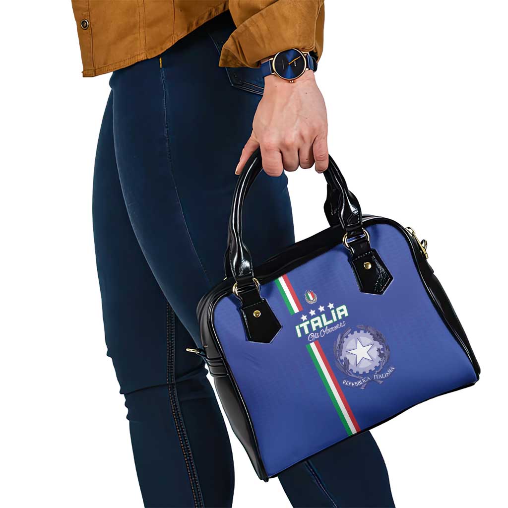 Italy Football Shoulder Handbag Come On Gli Azzurri LT15