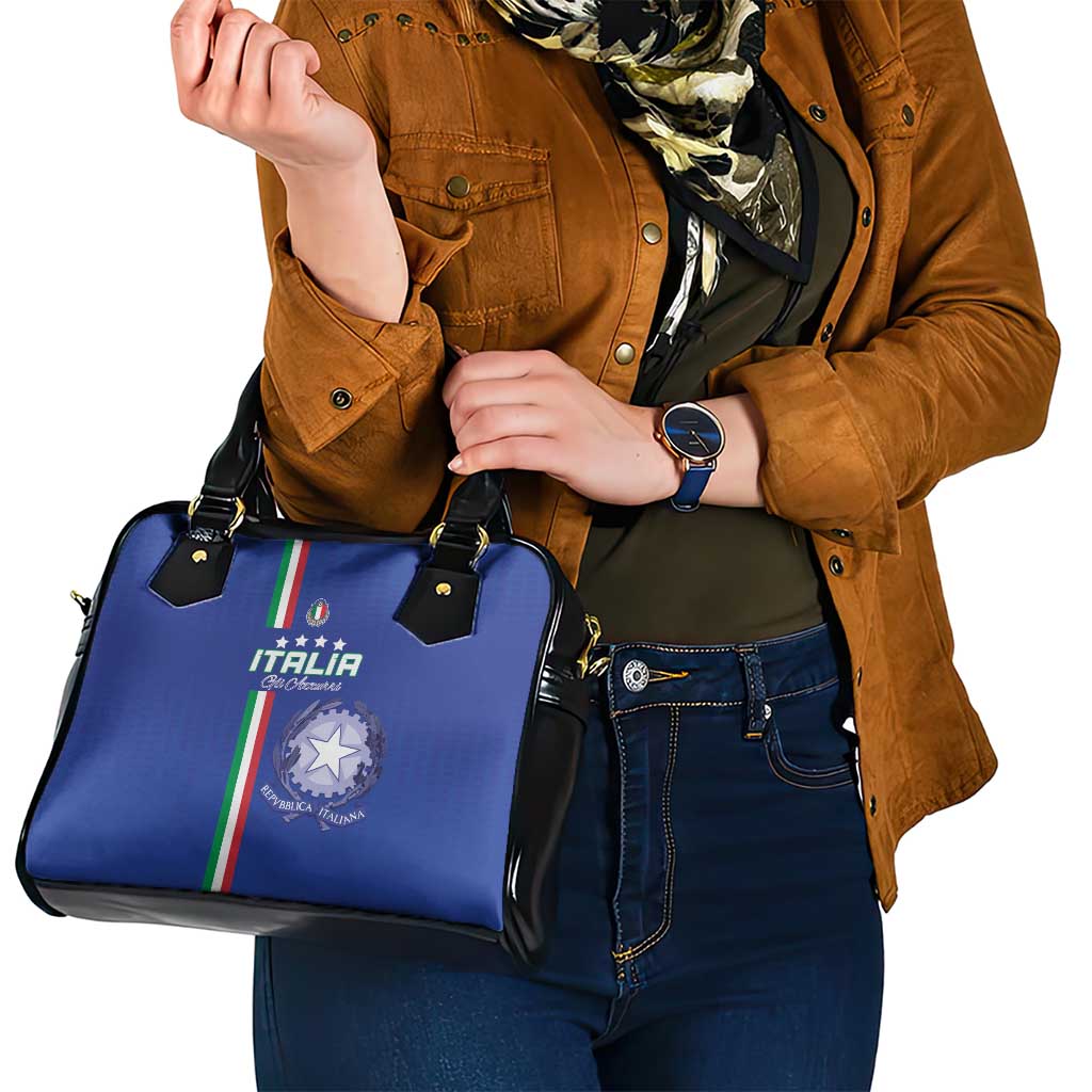 Italy Football Shoulder Handbag Come On Gli Azzurri LT15