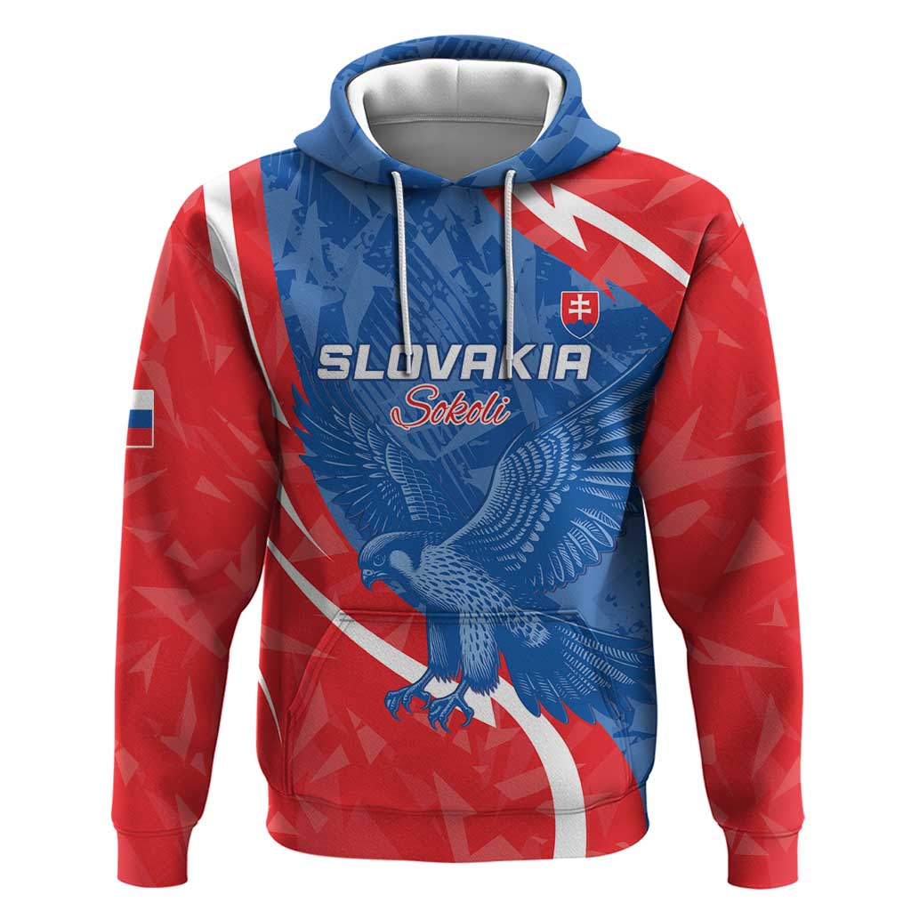 Custom Slovakia Football Hoodie Come On Sokoli LT15