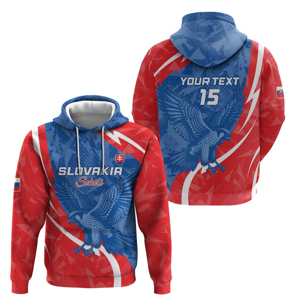 Custom Slovakia Football Hoodie Come On Sokoli LT15