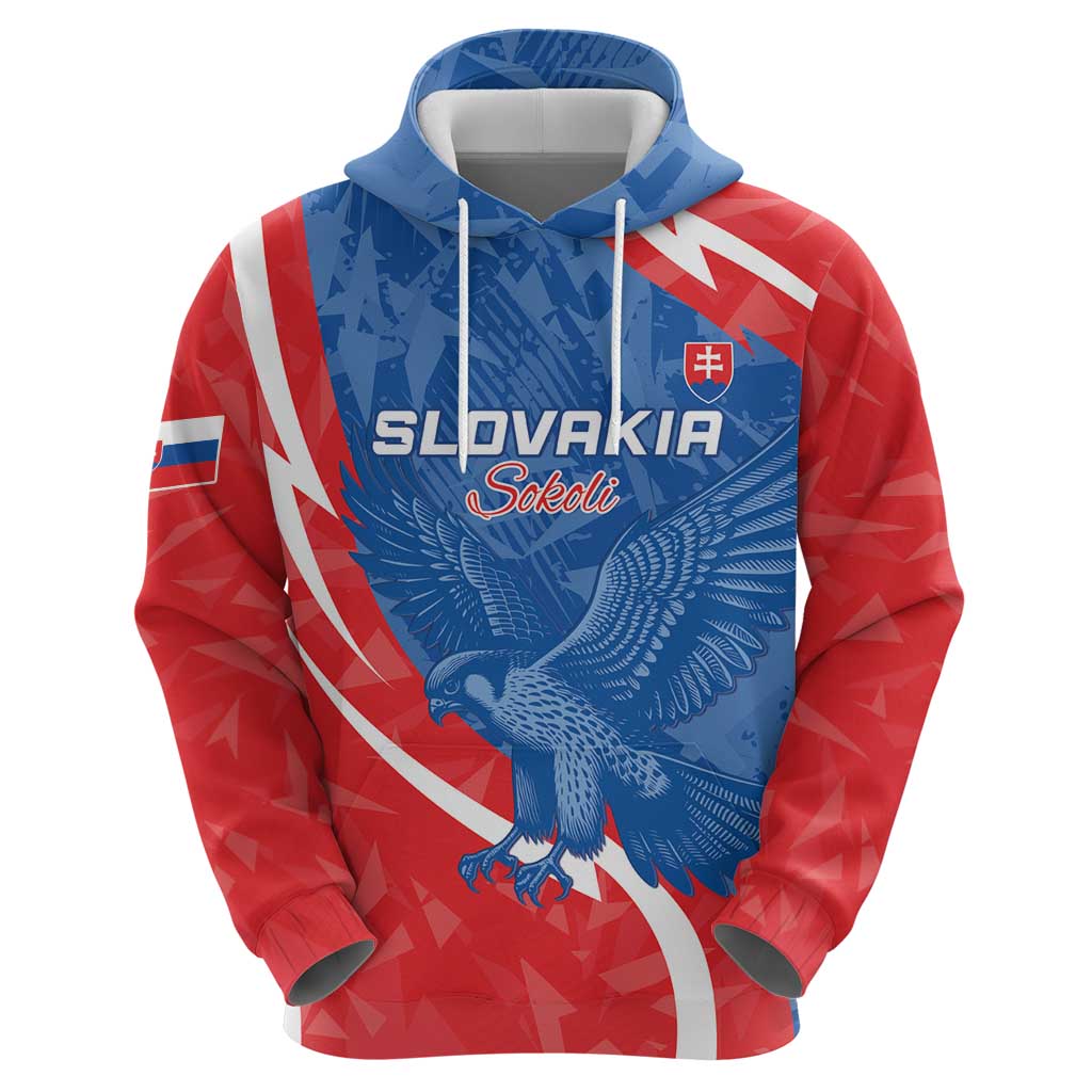Custom Slovakia Football Hoodie Come On Sokoli LT15