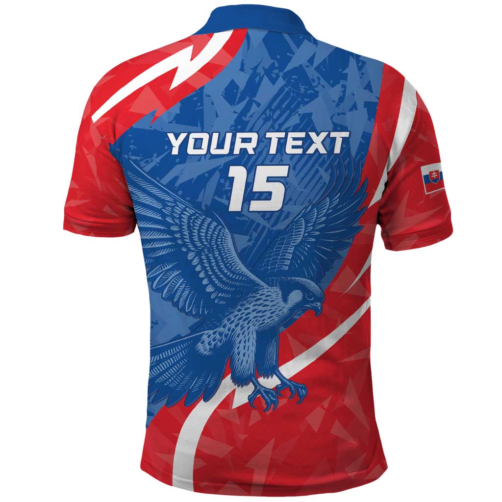 Custom Slovakia Football Polo Shirt Come On Sokoli LT15